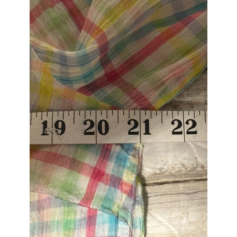 Talbots Womens Plaid Button Down Shirt Multicolor‎ Lightweight Cotton Medium - Picture 5 of 6